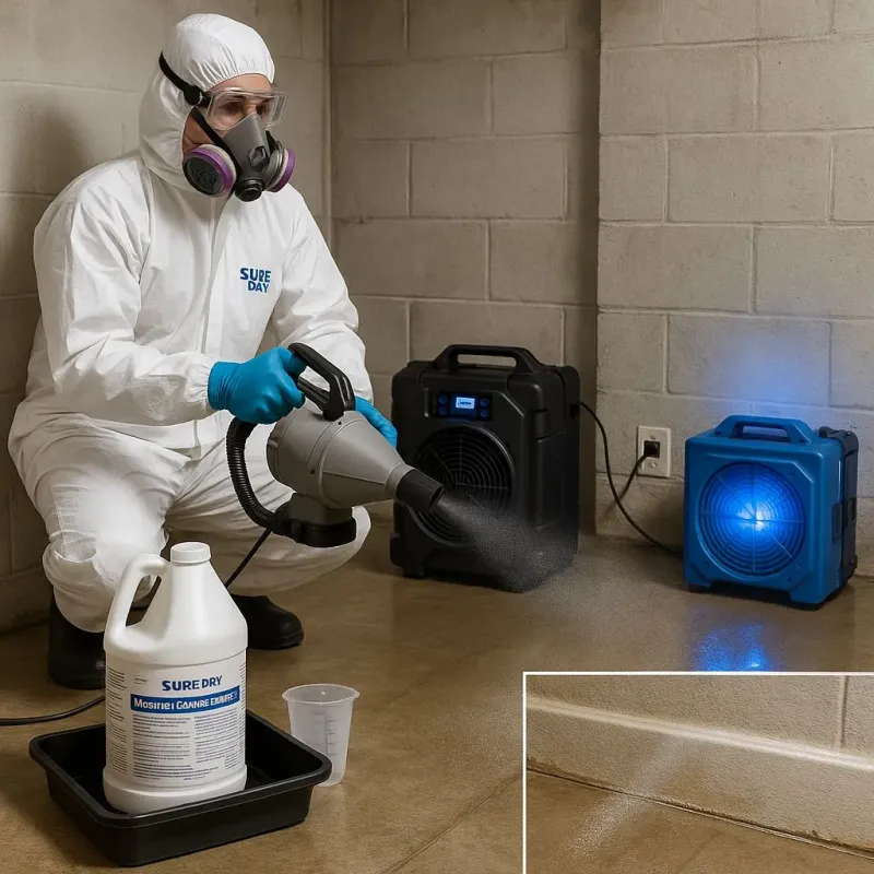 Sanitization and Odor Removal process in Jersey Village, TX